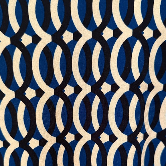 Liz Claiborne Career Navy and White Midi Dress - Picture 10 of 10